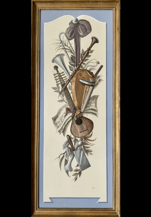 A TRIPTYCH OF ALLEGORICAL PAINTINGS - ADDITIONAL PHOTO 1