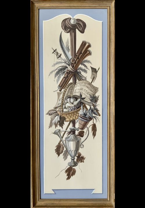 A TRIPTYCH OF ALLEGORICAL PAINTINGS - ADDITIONAL PHOTO 2