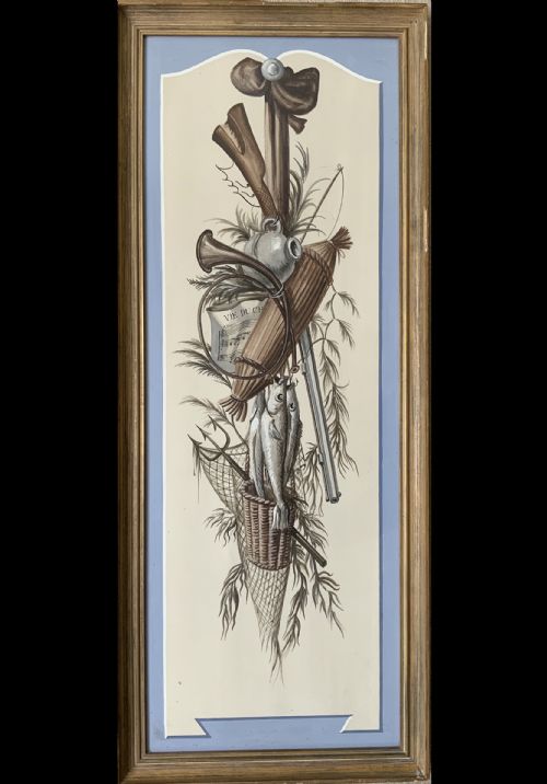 A TRIPTYCH OF ALLEGORICAL PAINTINGS - ADDITIONAL PHOTO 3