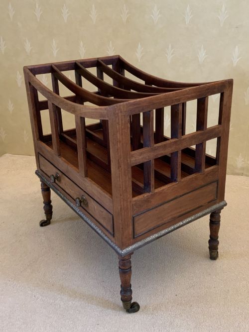 a georgian mahogany canterbury - CATEGORY: ANTIQUE FURNITURE - DATED REGENCY