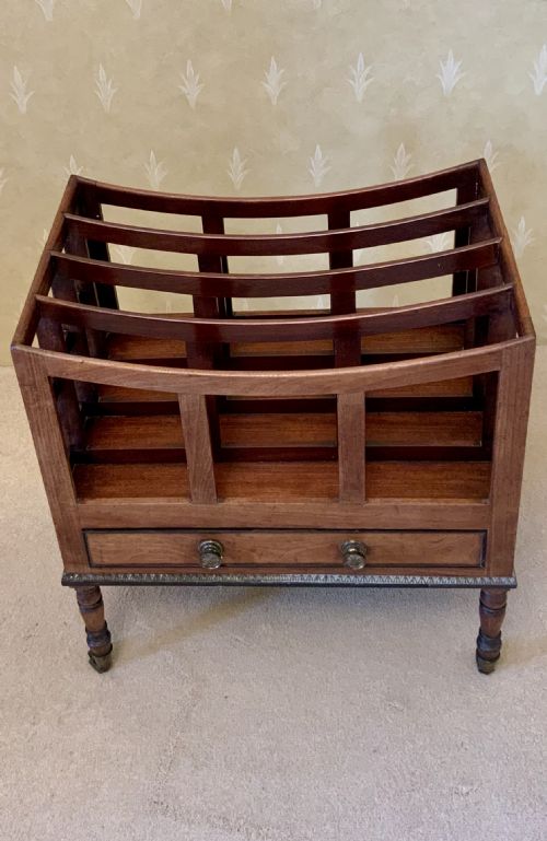 A GEORGIAN MAHOGANY CANTERBURY - ADDITIONAL PHOTO 4