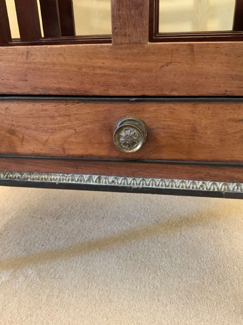 A GEORGIAN MAHOGANY CANTERBURY - ADDITIONAL PHOTO 2