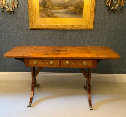 a 19th century walnut sofa table - CATEGORY: ANTIQUE TABLES - DATED VICTORIAN