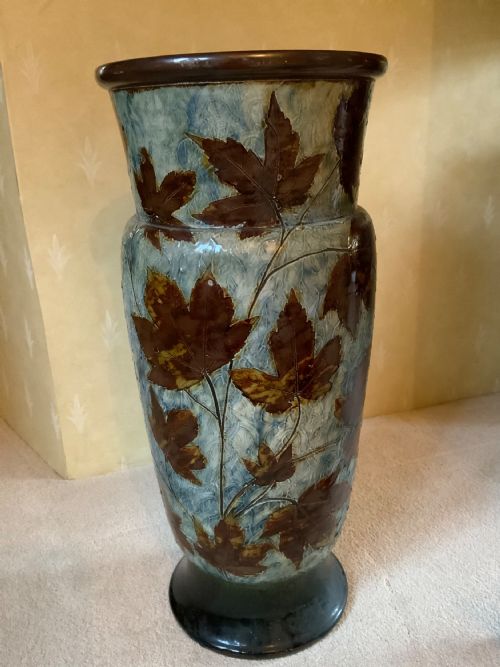 a late 19th century doulton stick stand - CATEGORY: ANTIQUE CERAMICS - DATED VICTORIAN