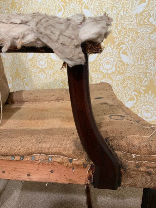 A PAIR OF 18TH CENTURY GAINSBOROUGH ARM CHAIRS - ADDITIONAL PHOTO 10
