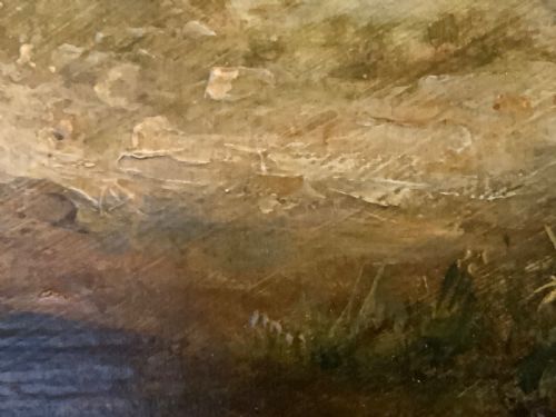 ALFRED VICKERS SENIOR OIL PAINTING ON BOARD - ADDITIONAL PHOTO 4