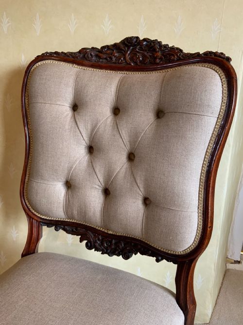 A LARGE SCALE ROSEWOOD SIDE CHAIR - ADDITIONAL PHOTO 3