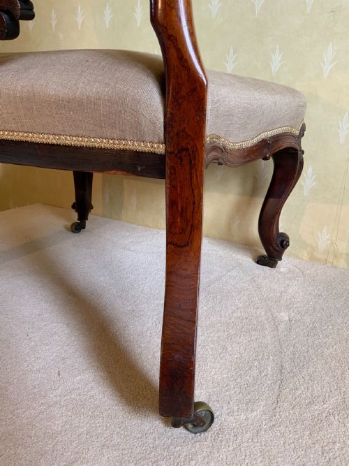 A LARGE SCALE ROSEWOOD SIDE CHAIR - ADDITIONAL PHOTO 5