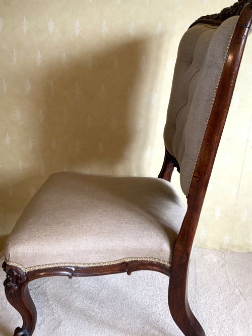 A LARGE SCALE ROSEWOOD SIDE CHAIR - ADDITIONAL PHOTO 4