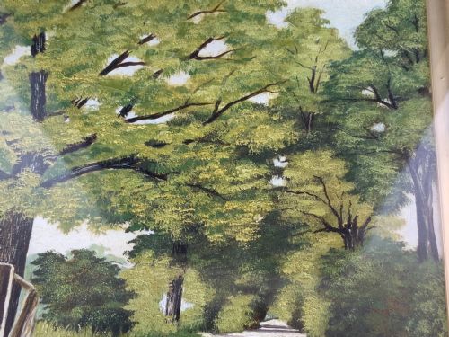 PAIR OF NAIVE OIL PAINTINGS - ADDITIONAL PHOTO 9