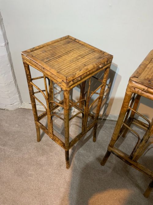 PAIR OF 19TH CENTURY BAMBOO STANDS - ADDITIONAL PHOTO 1