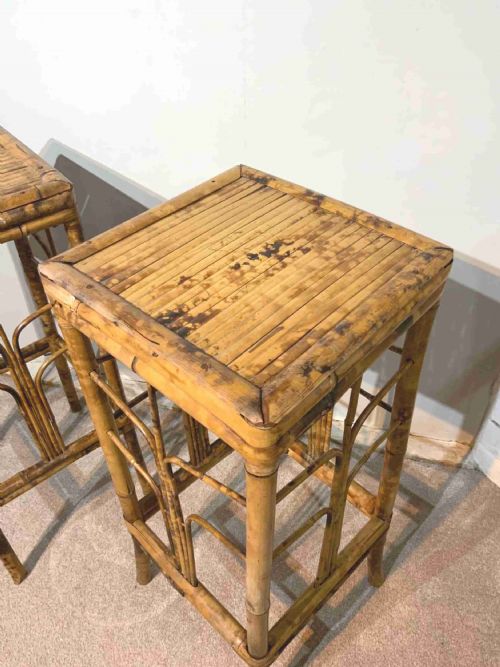 PAIR OF 19TH CENTURY BAMBOO STANDS - ADDITIONAL PHOTO 2