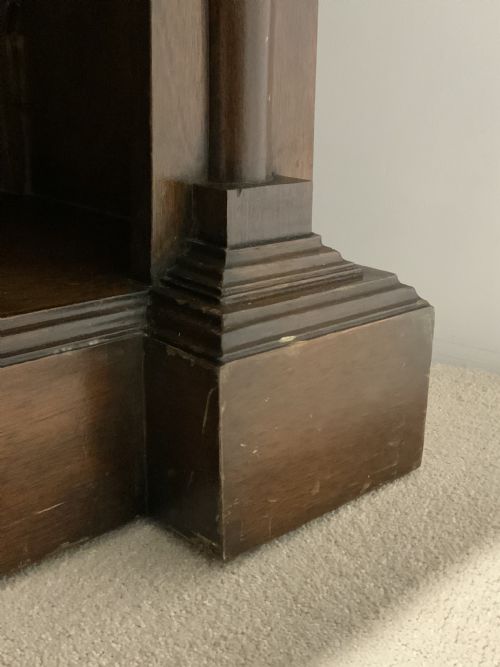 MAHOGANY OPEN BOOKCASE - ADDITIONAL PHOTO 2