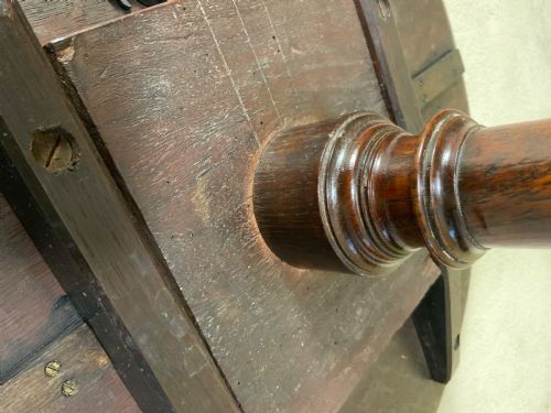 GEORGIAN OAK TRAY TOP TRIPOD TABLE - ADDITIONAL PHOTO 2