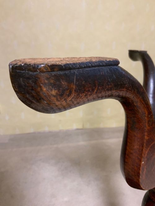 GEORGIAN OAK TRAY TOP TRIPOD TABLE - ADDITIONAL PHOTO 7