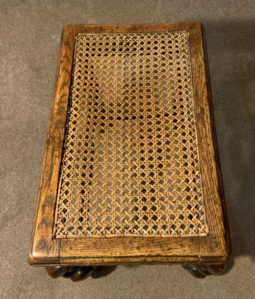 A LATE 19TH CENTURY OAK STOOL - ADDITIONAL PHOTO 4