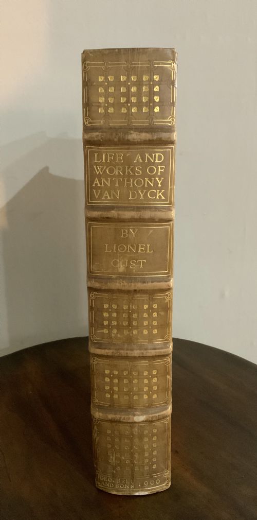 A FULL LEATHER AND GILT TOOLED EDITION BOOK OF ANTHONY VAN DYKE AN HISTORY OF HIS LIFE AND WORKS - ADDITIONAL PHOTO 1