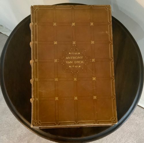 A FULL LEATHER AND GILT TOOLED EDITION BOOK OF ANTHONY VAN DYKE AN HISTORY OF HIS LIFE AND WORKS - ADDITIONAL PHOTO 2