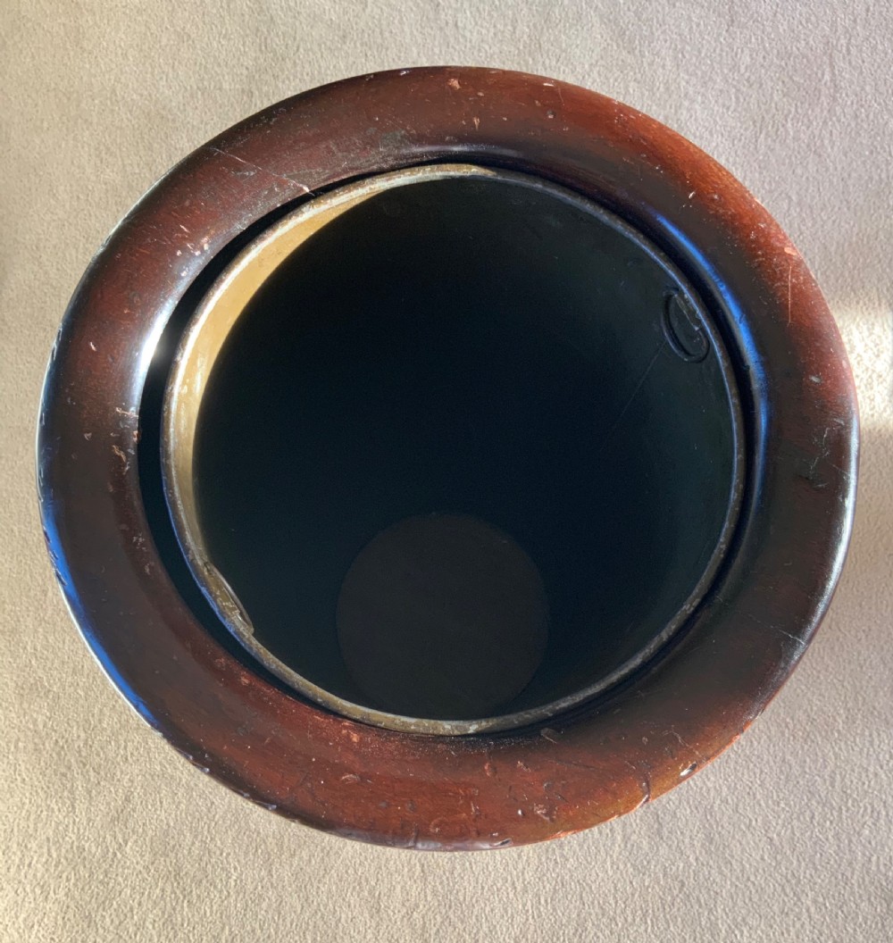 A mid 19th century cylindrical mahogany stick-stand View III