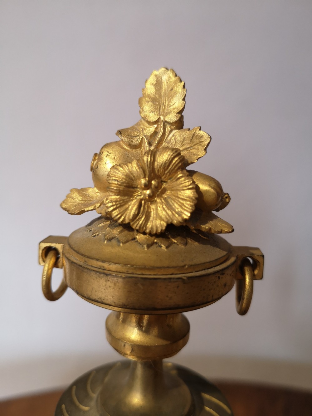 A pair of 19th century ormolu table lamps View III
