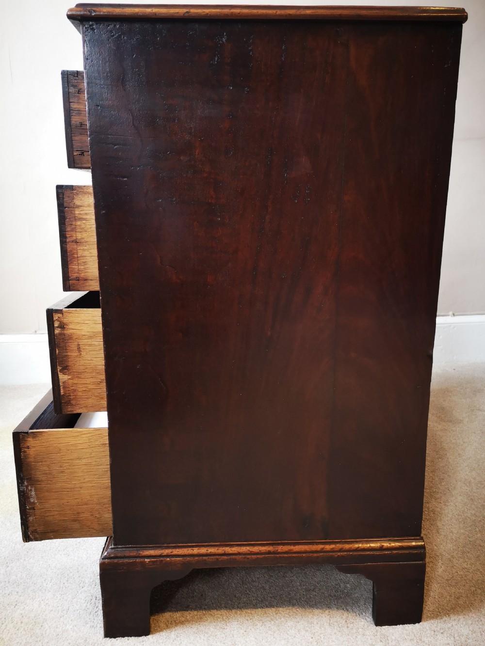 an 18th Century mahogany chest of drawers View VI