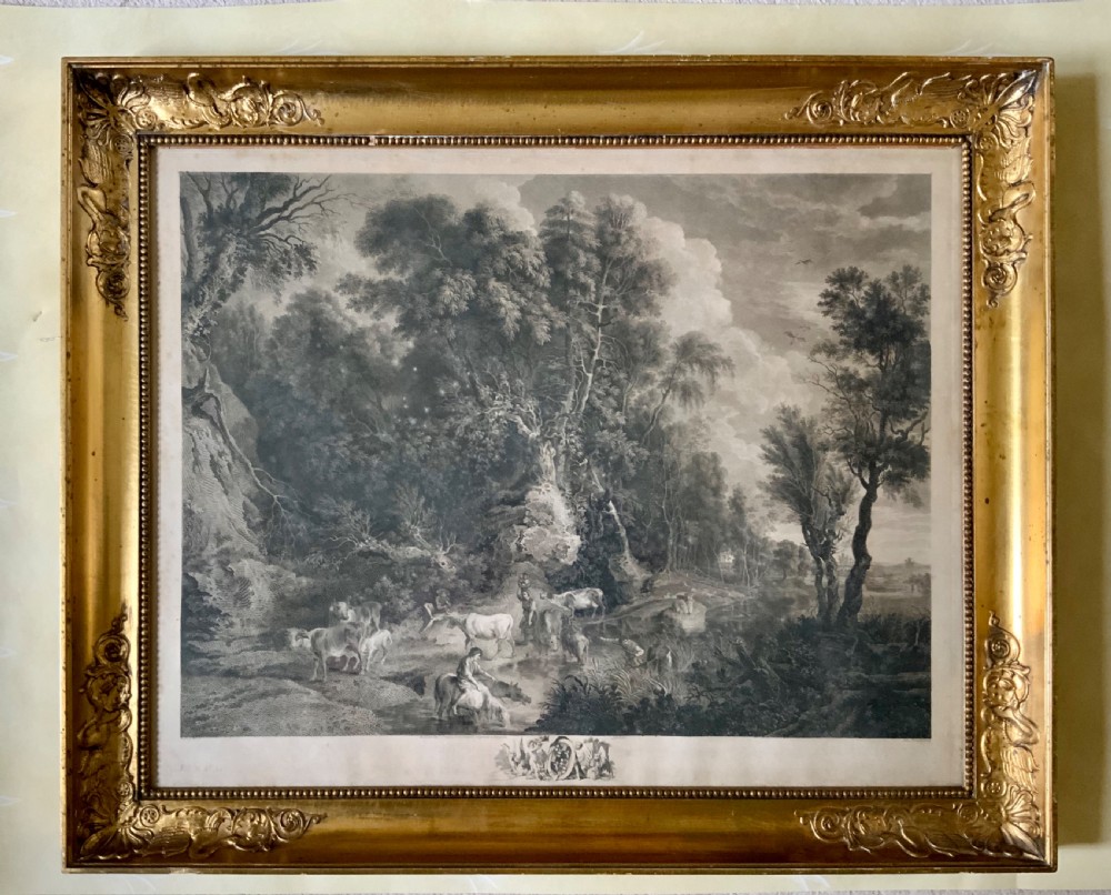 An 18th century copper plate engraving