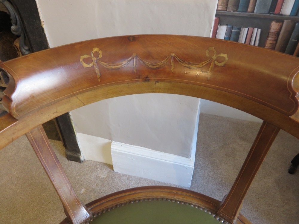 An early 20th century mahogany desk chair View III