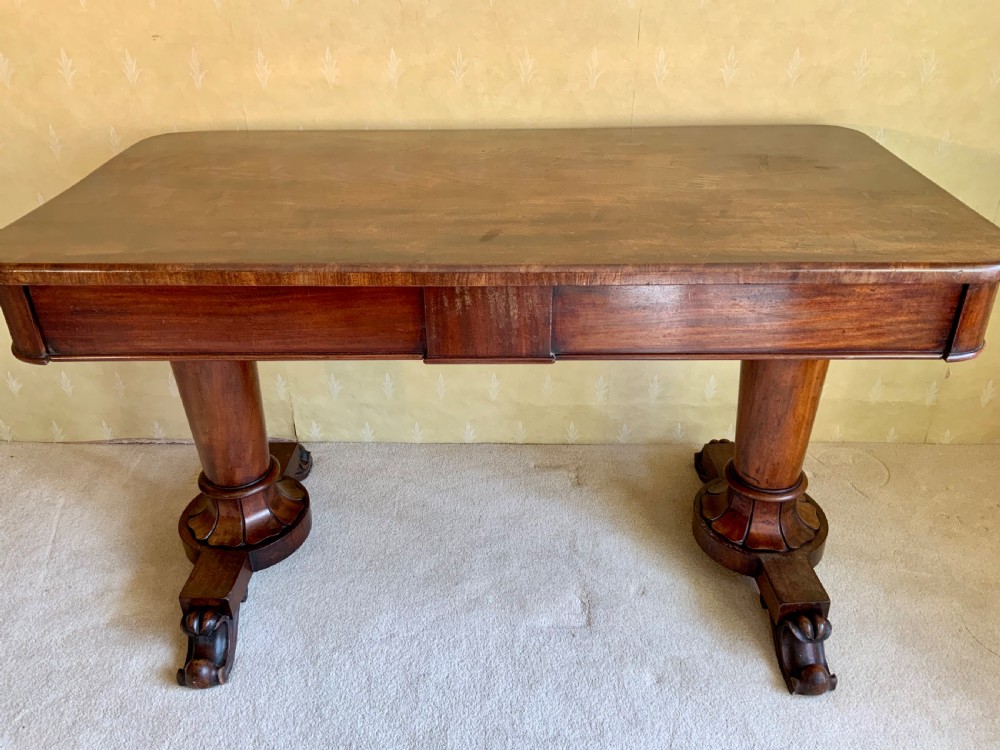 A William IV mahogany writing table View VI