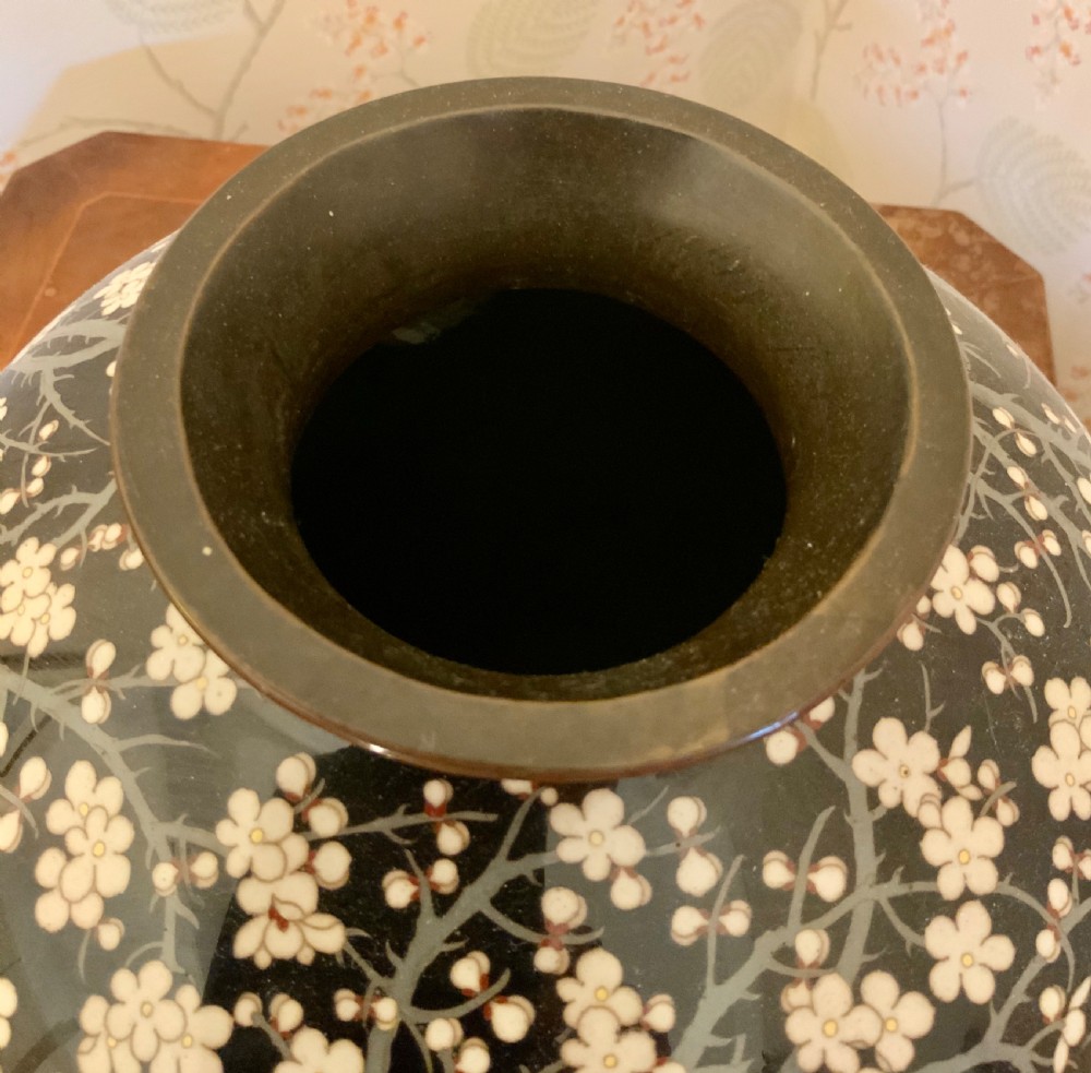 A  large late 19th century Cloisonné vase View II