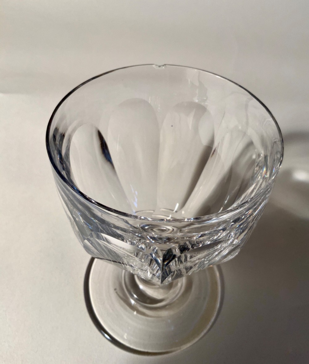 Six large Georgian glass rummers View IV