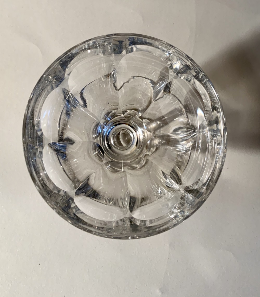 Six large Georgian glass rummers View V