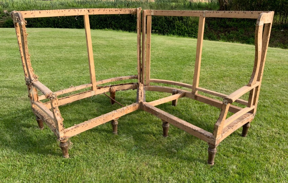 A pair of Georgian settees