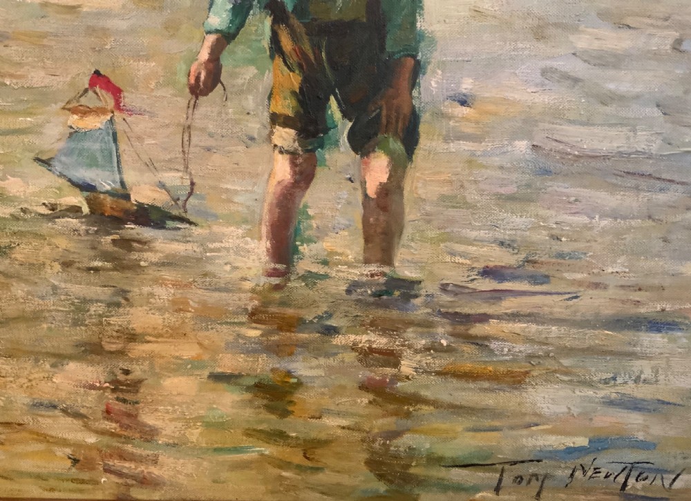 Modern British oil on board View III