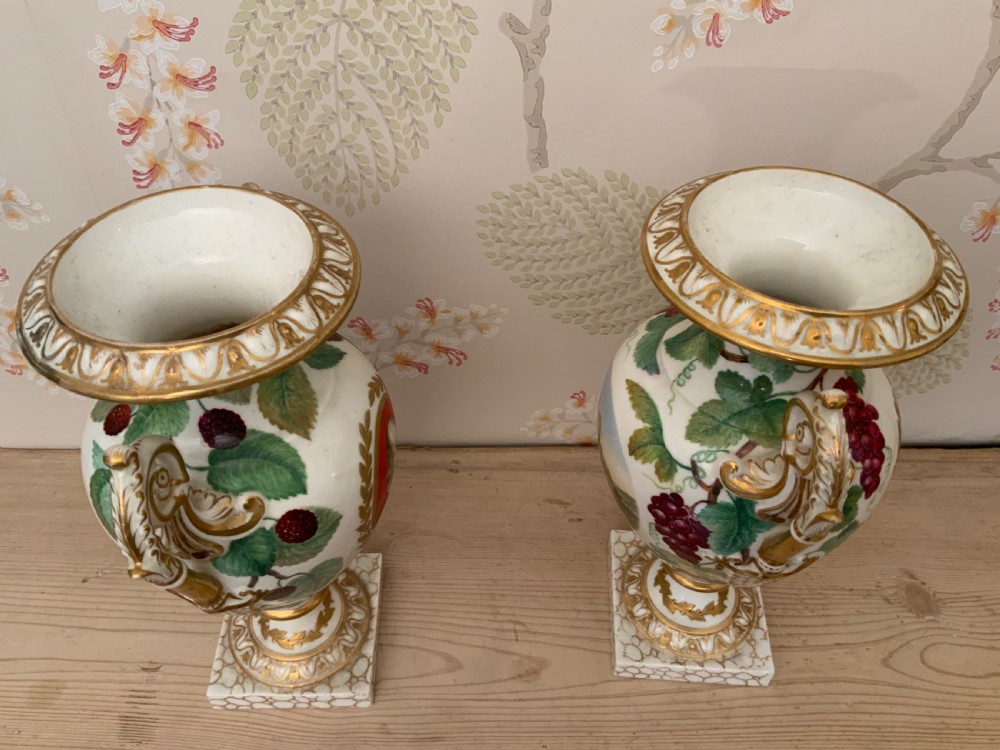 A pair of English porcelain vases View III