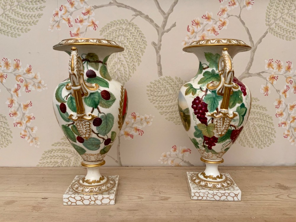A pair of English porcelain vases View IV