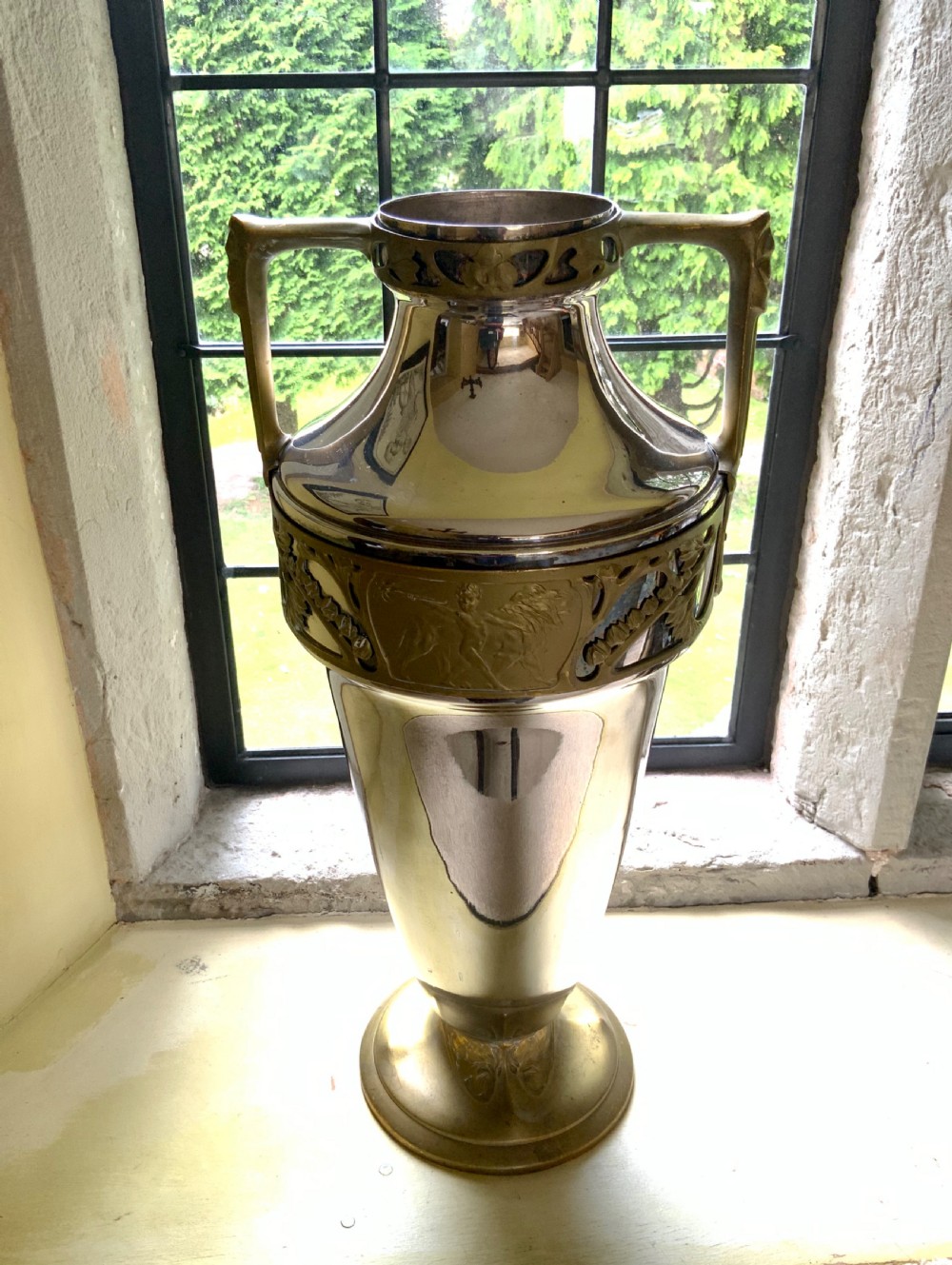 A large Art Nouveau urn