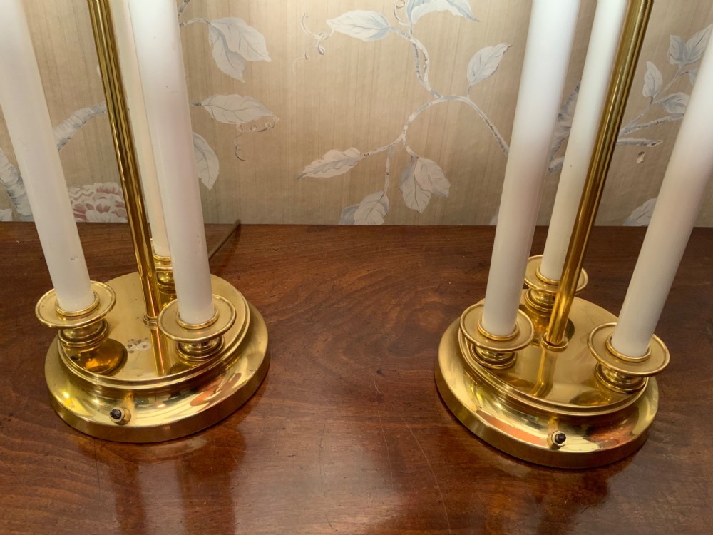 A pair of French Bouillotte table lamps View II