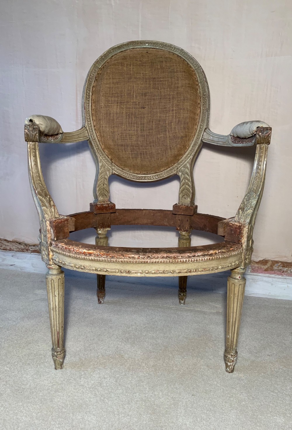 A pair of Georgian painted arm chairs View II