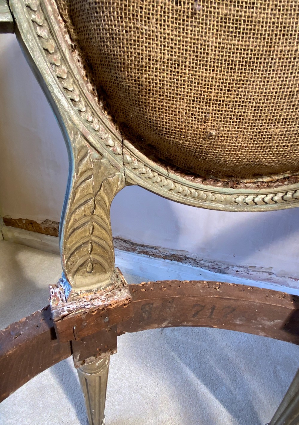 A pair of Georgian painted arm chairs View X