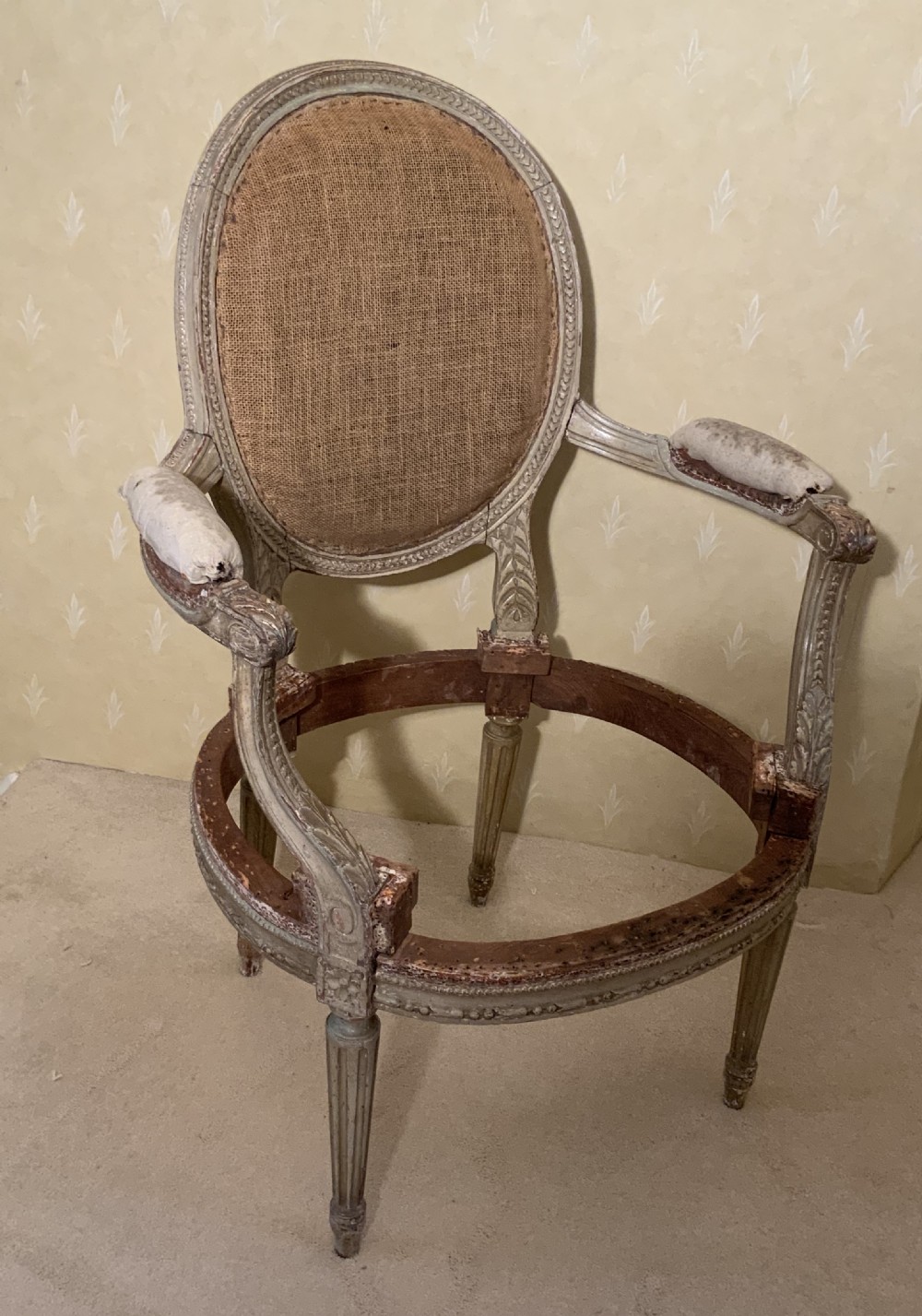 A pair of Georgian painted arm chairs View XIV