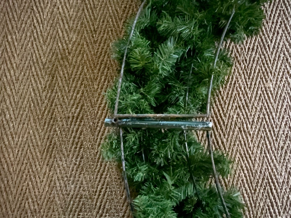 A very large pair of window dressing wreaths View II