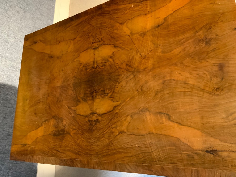 A 19th century walnut sofa table View V