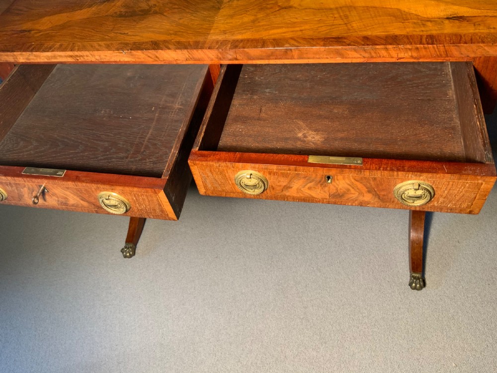 A 19th century walnut sofa table View VII