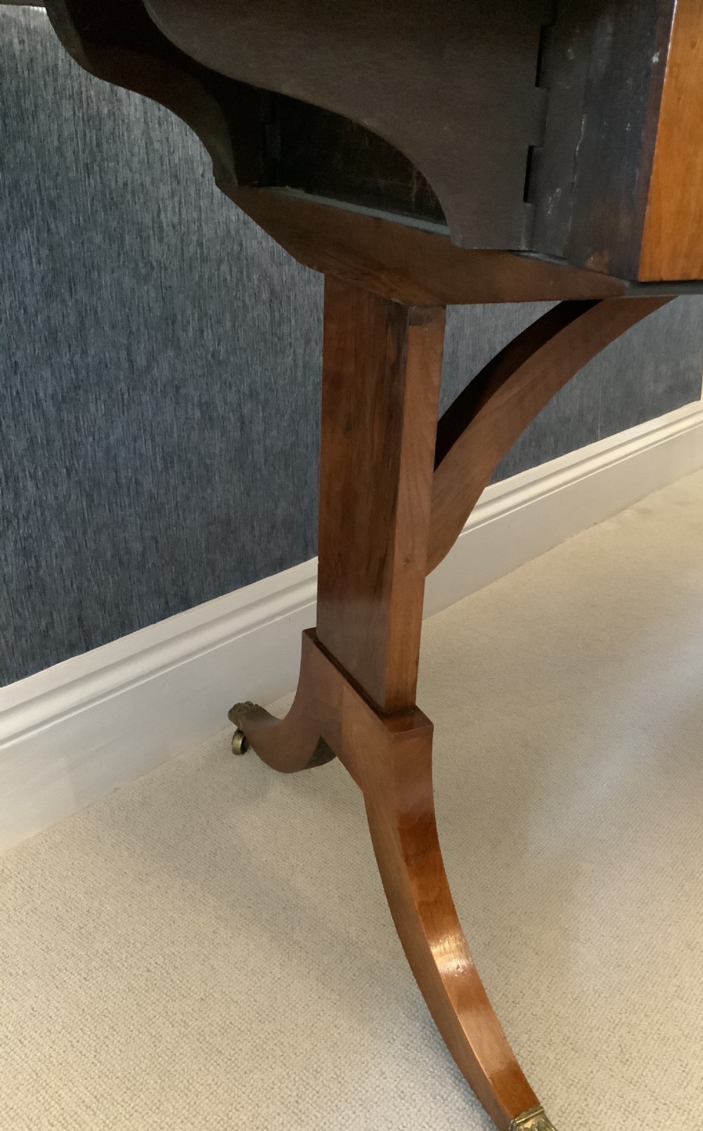 A 19th century walnut sofa table View VIII