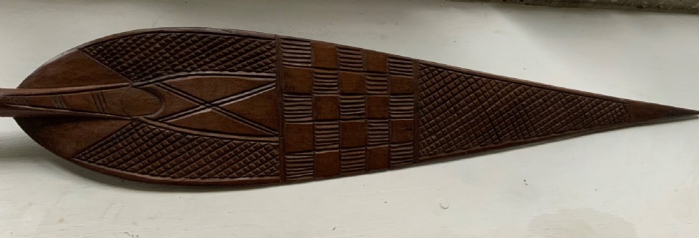 A steering paddle from Papua New Guinea