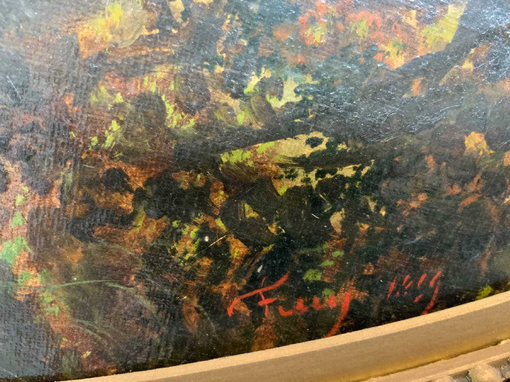 A  large pair of continental oval oil paintings. View III