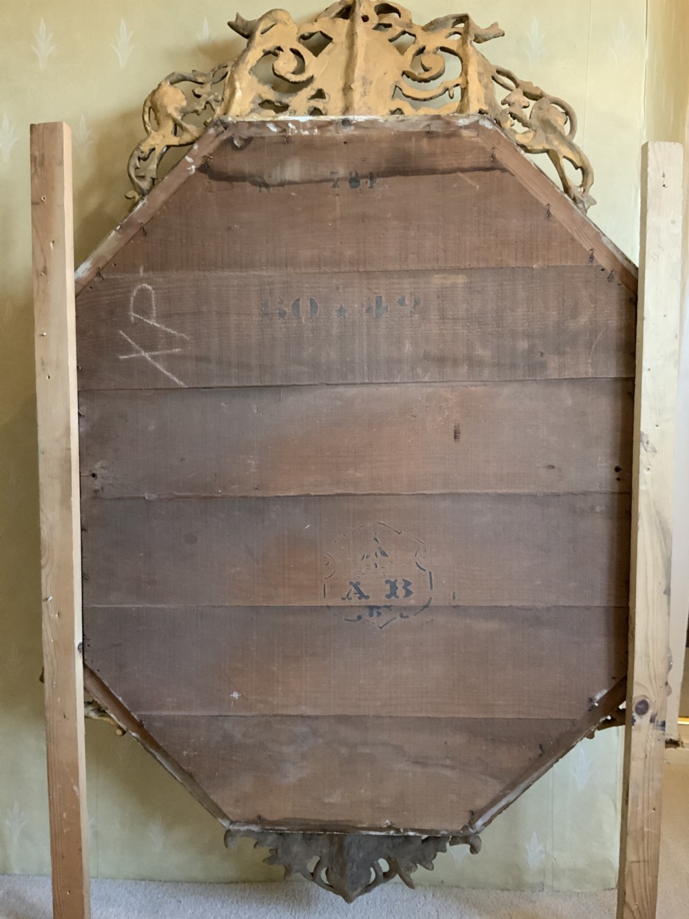  gilt framed wall mirror View IV