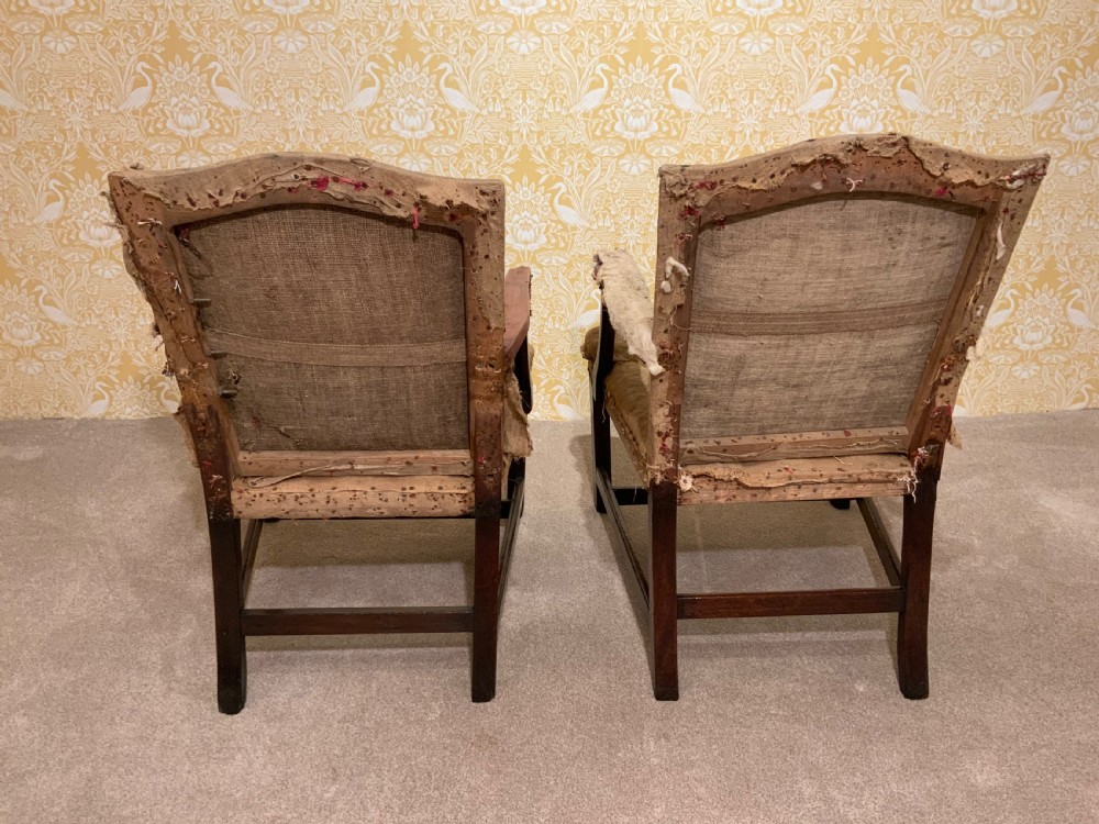 A pair of 18th century Gainsborough arm chairs View V