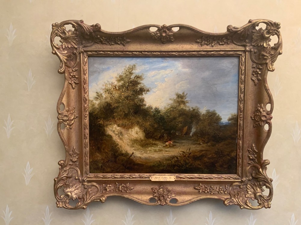 Alfred Vickers senior, oil painting on board