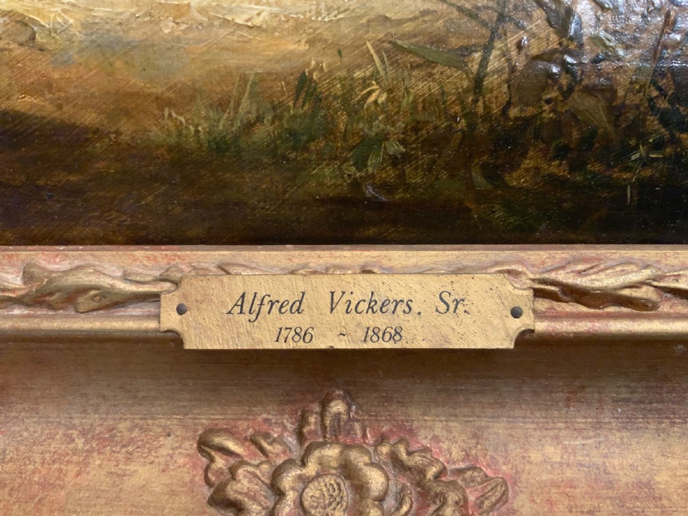 Alfred Vickers senior, oil painting on board View II